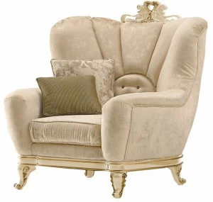 A.R. Arredamenti Кресло из ткани с подлокотниками Ricasoli 981