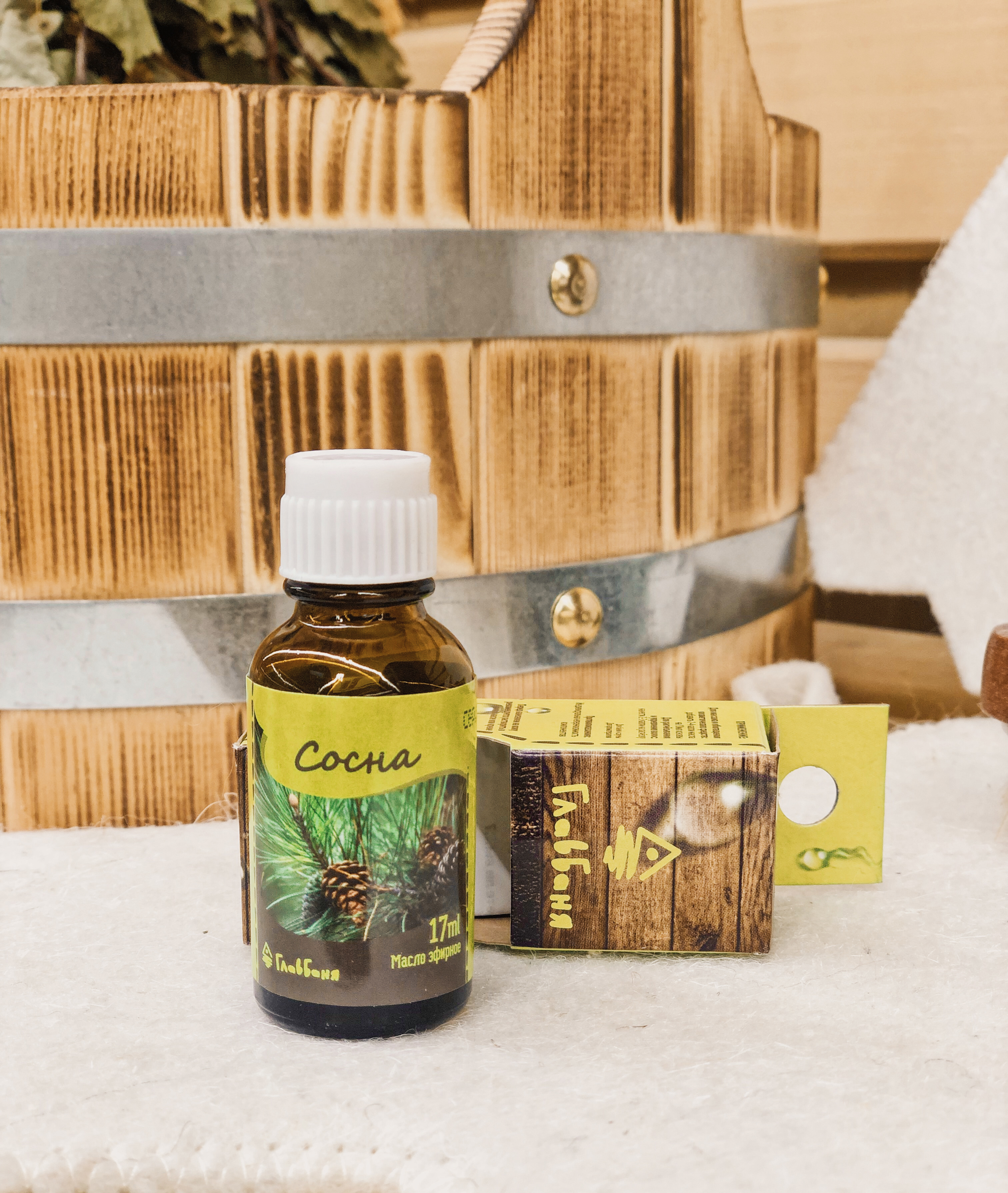 14396915 Масло эфирное для бани Сосна 17 мл STLM-0004910 ГЛАВБАНЯ  - Вид №2