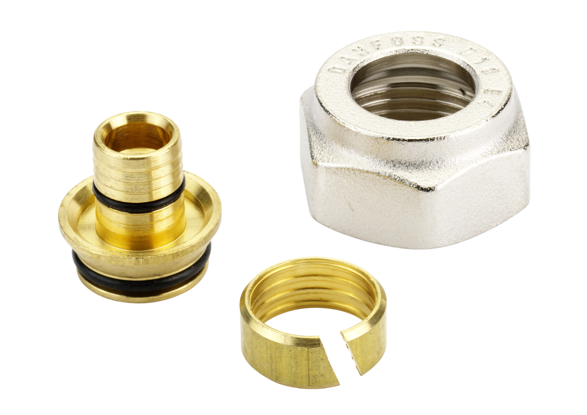 Danfoss Фитинги для полимерных труб (PEX) Уплотн. фитинги PEX 14х2 G1/2'' нар 013G4144  - Вид №22