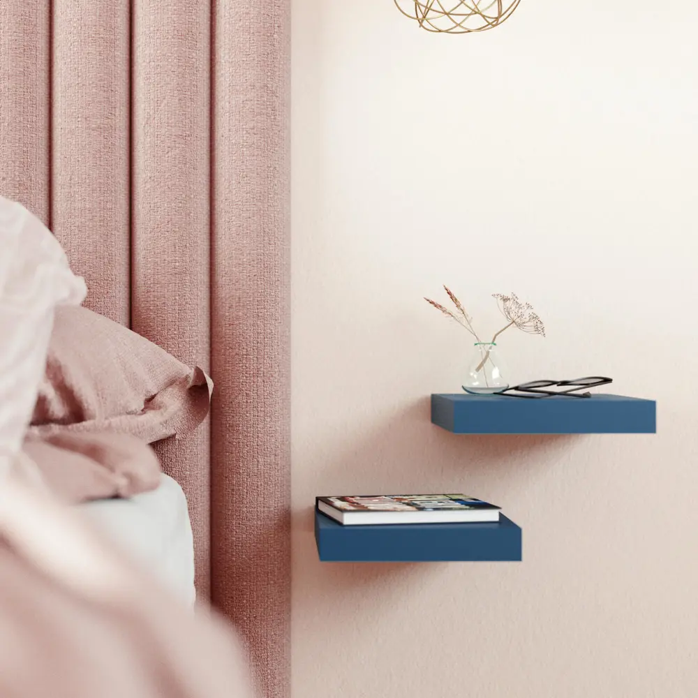 Полка настенная Spaceo Agata 23x23.5 см МДФ цвет синий STLM-2047812 - Вид №7