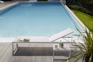 Алюминиевый квадратный садовый стол