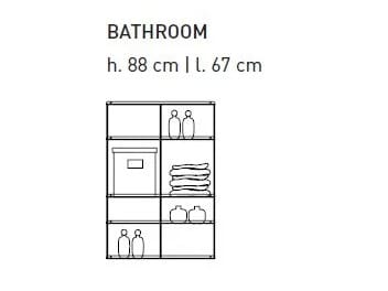 Алюминиевый модульный подвесной шкаф для ванной комнаты KRIPTONITE Krossing ARCH-00114289 - Вид №5