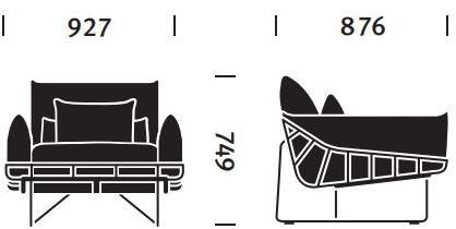 Herman Miller Кресло из ткани с подлокотниками Wireframe sun-id-1451816 - Вид №5