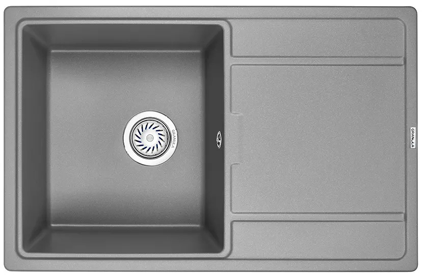 7804, АЛЮМИНИУМ, кухонная мойка, кварц