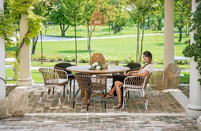 cbdesign Садовый стул из синтетического волокна с подлокотниками Karon N071n1 - Вид №6