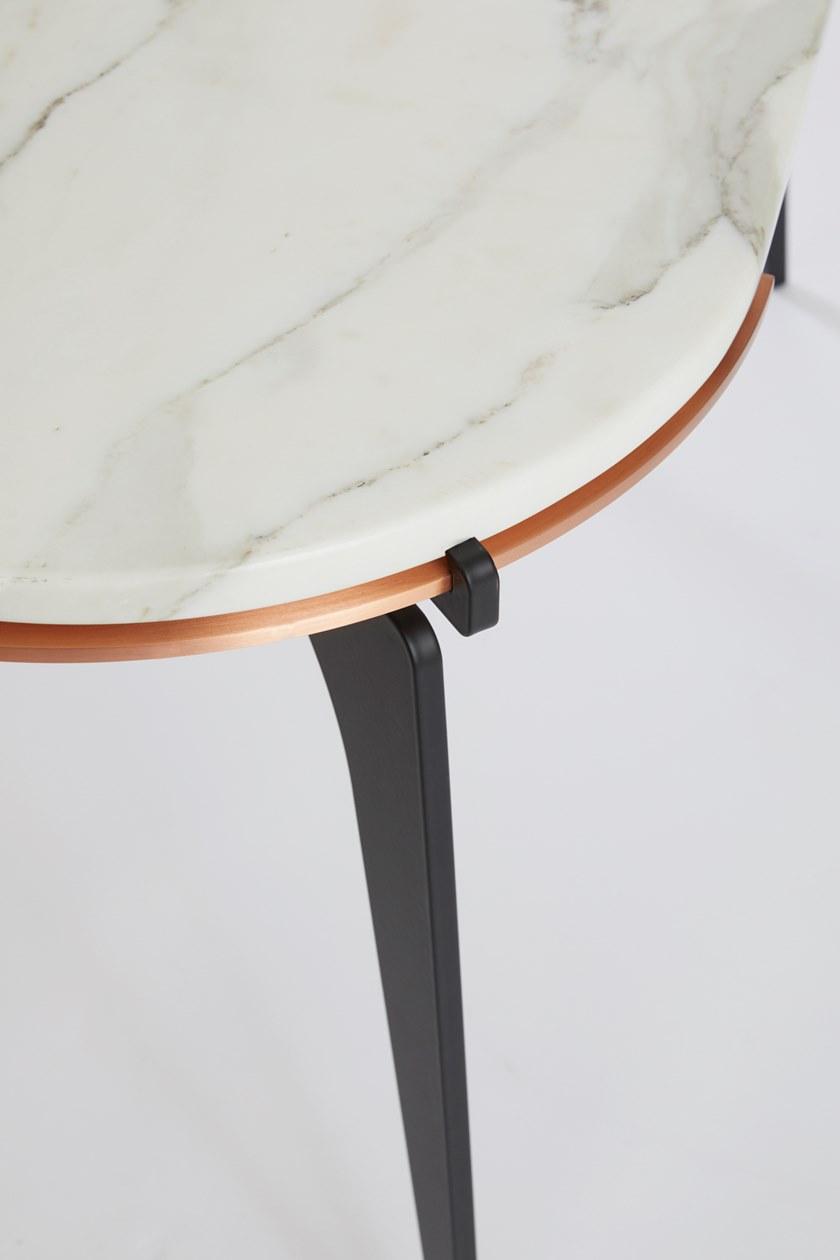 GABRIEL SCOTT Высокий овальный мраморный стол Prong sun-id-1461746 - Вид №3