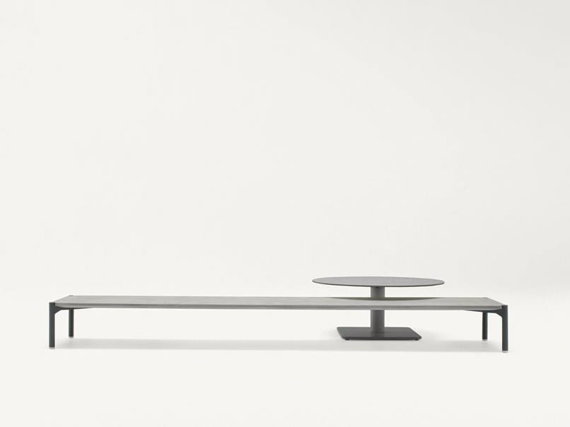 Прямоугольный садовый столик из стали с порошковым покрытием Paola Lenti ARCH-00035382 - Вид №1