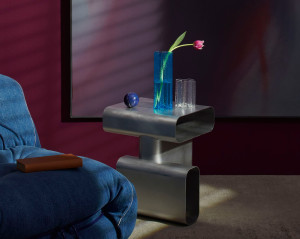 Ваза из дутого стекла