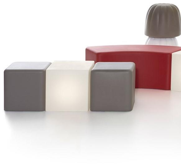 SLIDE Квадратный пуф из полиуретана Cubo sun-id-1429256 - Вид №1