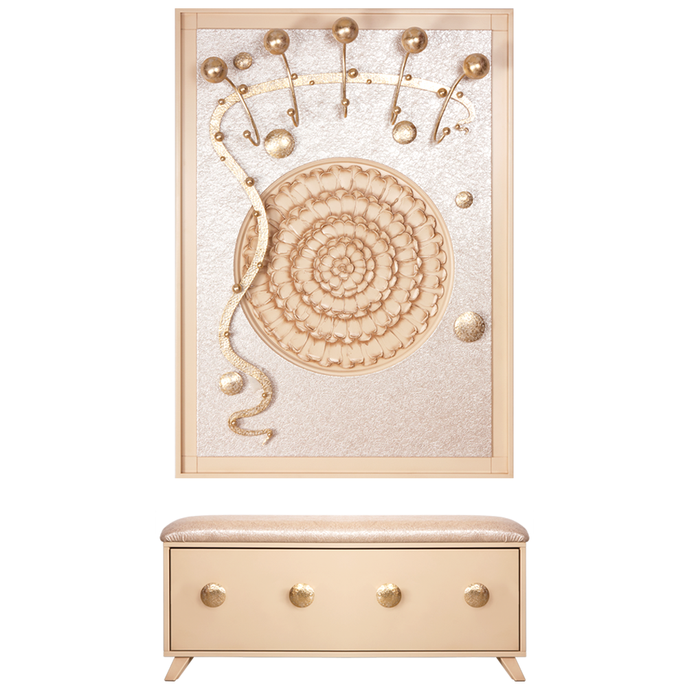 15007,14023 Настенная прихожая Heri 2 Айвори BOGACHO 4627155811112, 4627155811099