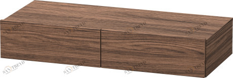 DS827002121 Полочка с ящиком DuraStyle #DS8270 1000 x 440 мм Орех темный декор Duravit