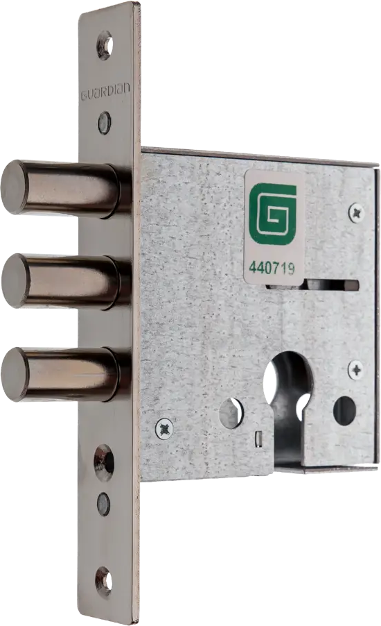 Врезной замок ГАРДИАН-1201 с хромированным покрытием 82391222