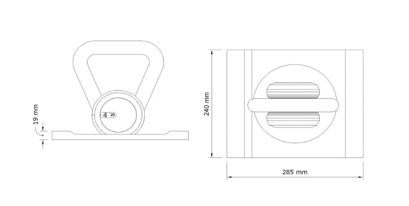 Гири из нержавеющей стали и дерева PENT Lova ARCH-00017169 - Вид №6