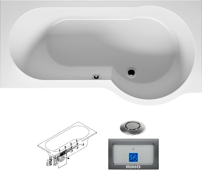 BA8000500000000_top1 Ванна Riho Dorado Santreyd - Вид №1