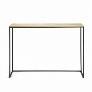 Консоль деревянная, светлый дуб с металлическими ножками Wilson 2 INTELLIGENT DESIGN  261026 Бежевый;черный