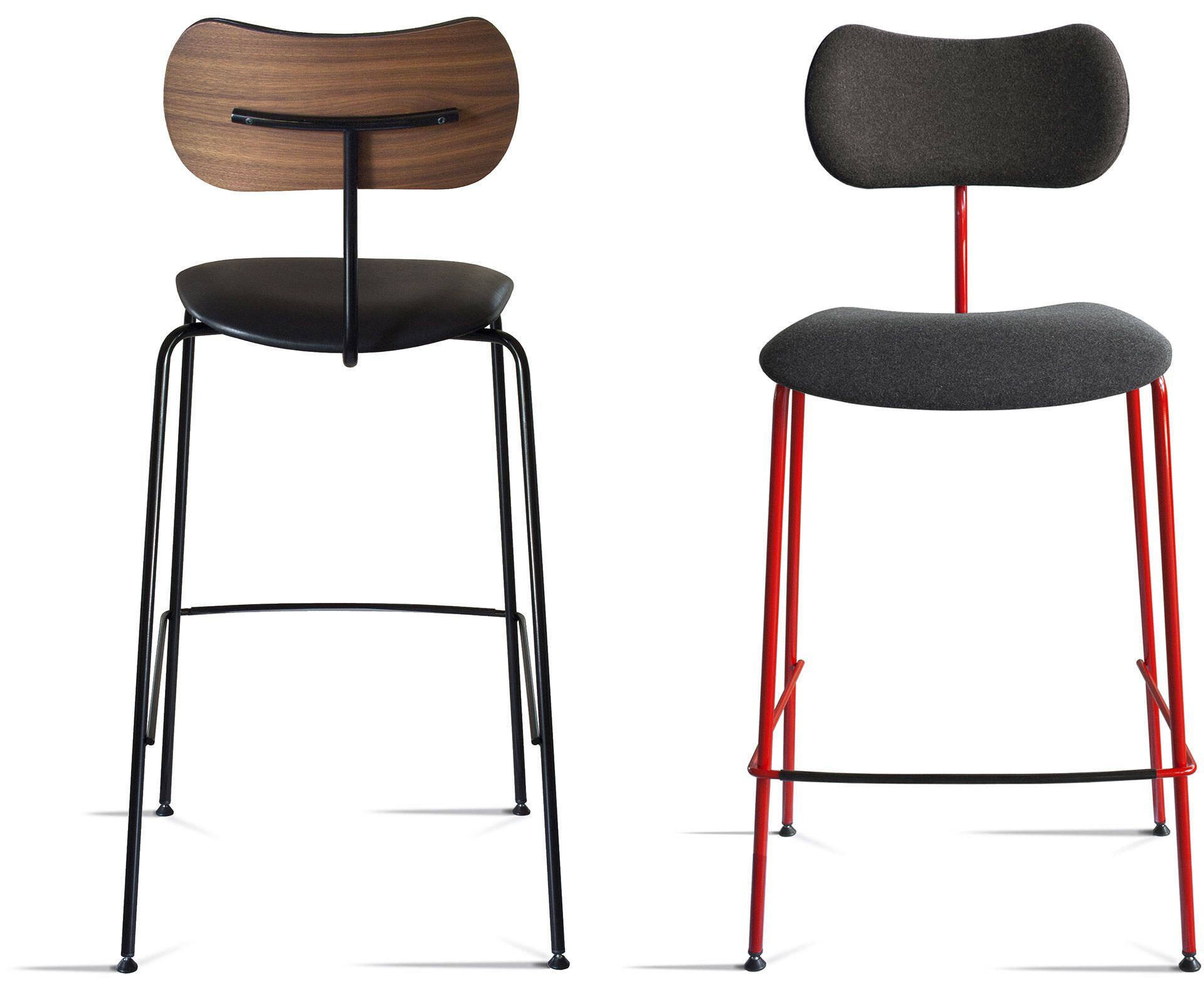 Высокий стул с тканевой подкладкой с подставкой для ног JOB’S Nod ARCH-00060781 - Вид №1