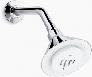 KOHLER Однофункциональная насадка для душа Moxie 2,0 галлонов в минуту с беспроводным динамиком K-9245-E-CP