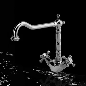 Смеситель двухвентельный 7RAO0001 Geda Nextage Rubico с поворотным изливом