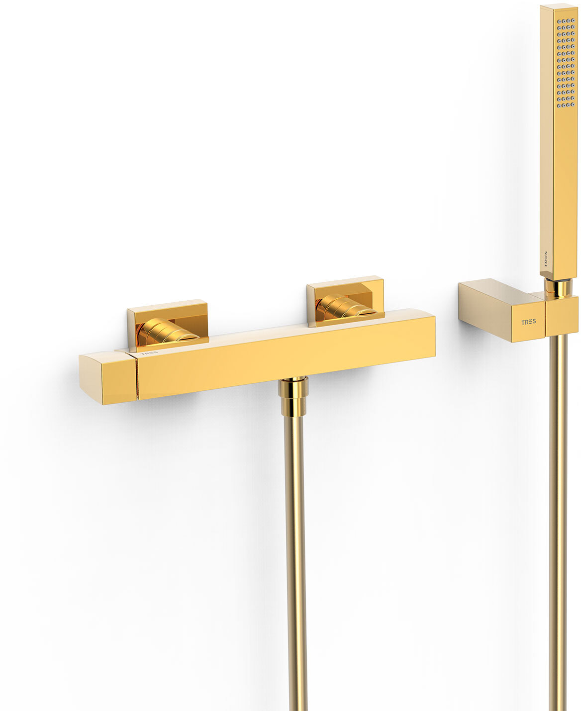 ТОНКИЙ настенный смеситель для душа с одной ручкой -20216701OR TRES