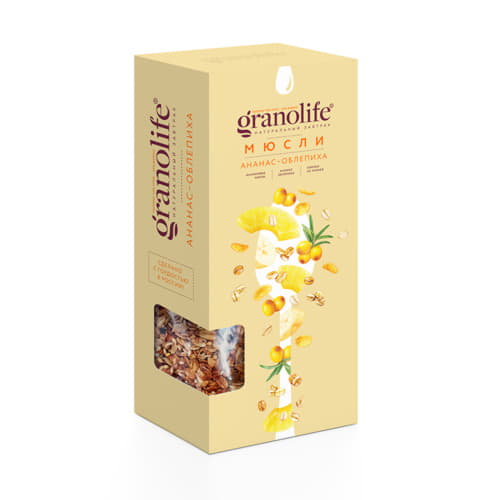 Мюсли Ананас-Облепиха Granolife 400 г Santreyd 13362 - Вид №1