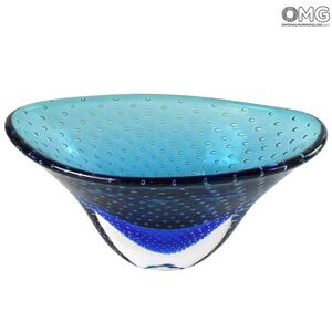 4206 ORIGINALMURANOGLASS Вазочка Мет - соммерсо - муранское стекло OMG 28 см