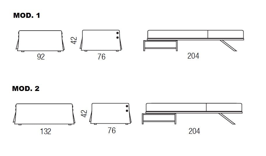 Пуфик съемная кровать Milano Bedding BILL ARCH-00083415 - Вид №3