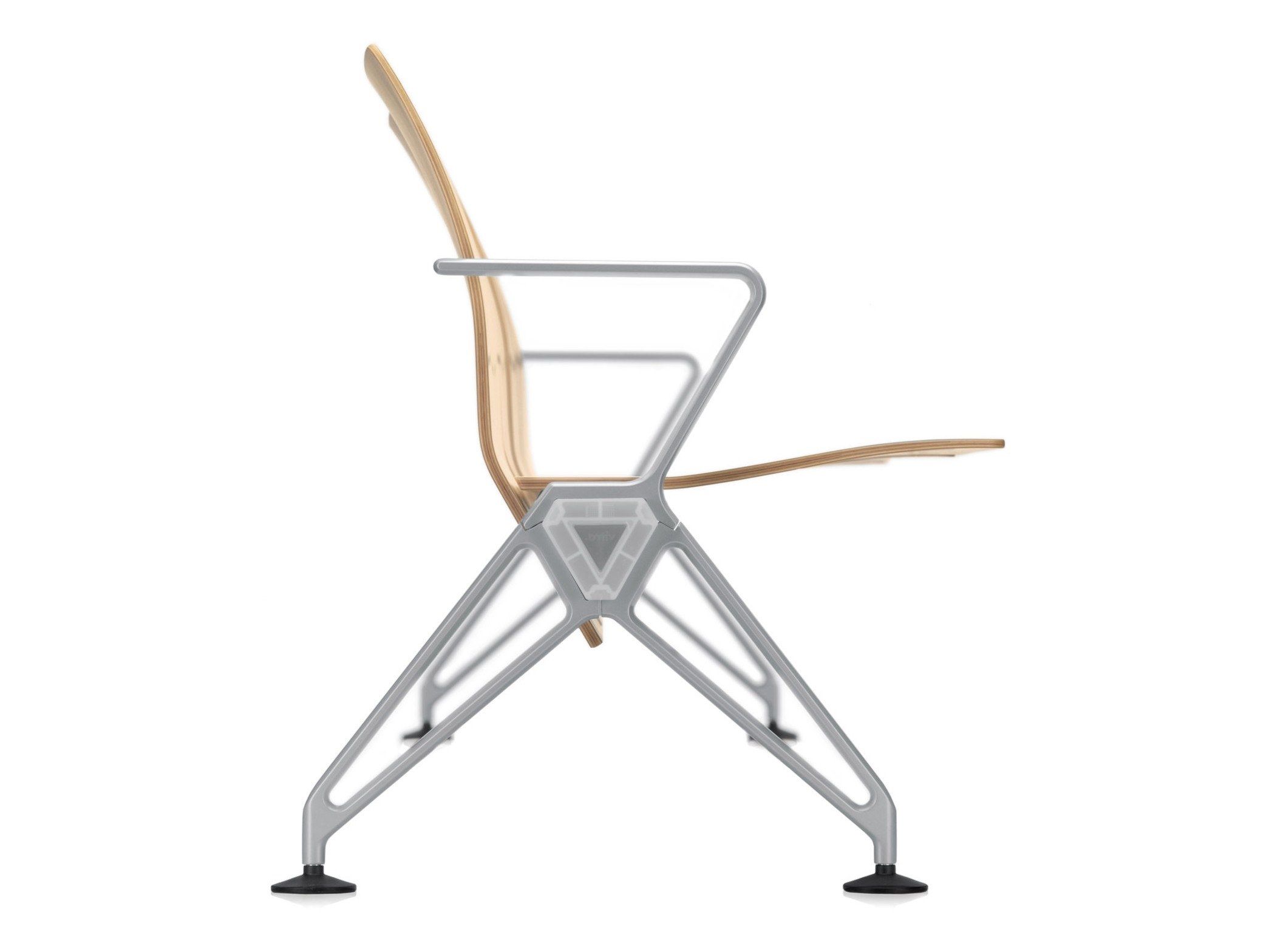 Сиденье на перекладине из фанеры с подлокотниками VITRA AIRLINE ARCH-00049226 - Вид №1