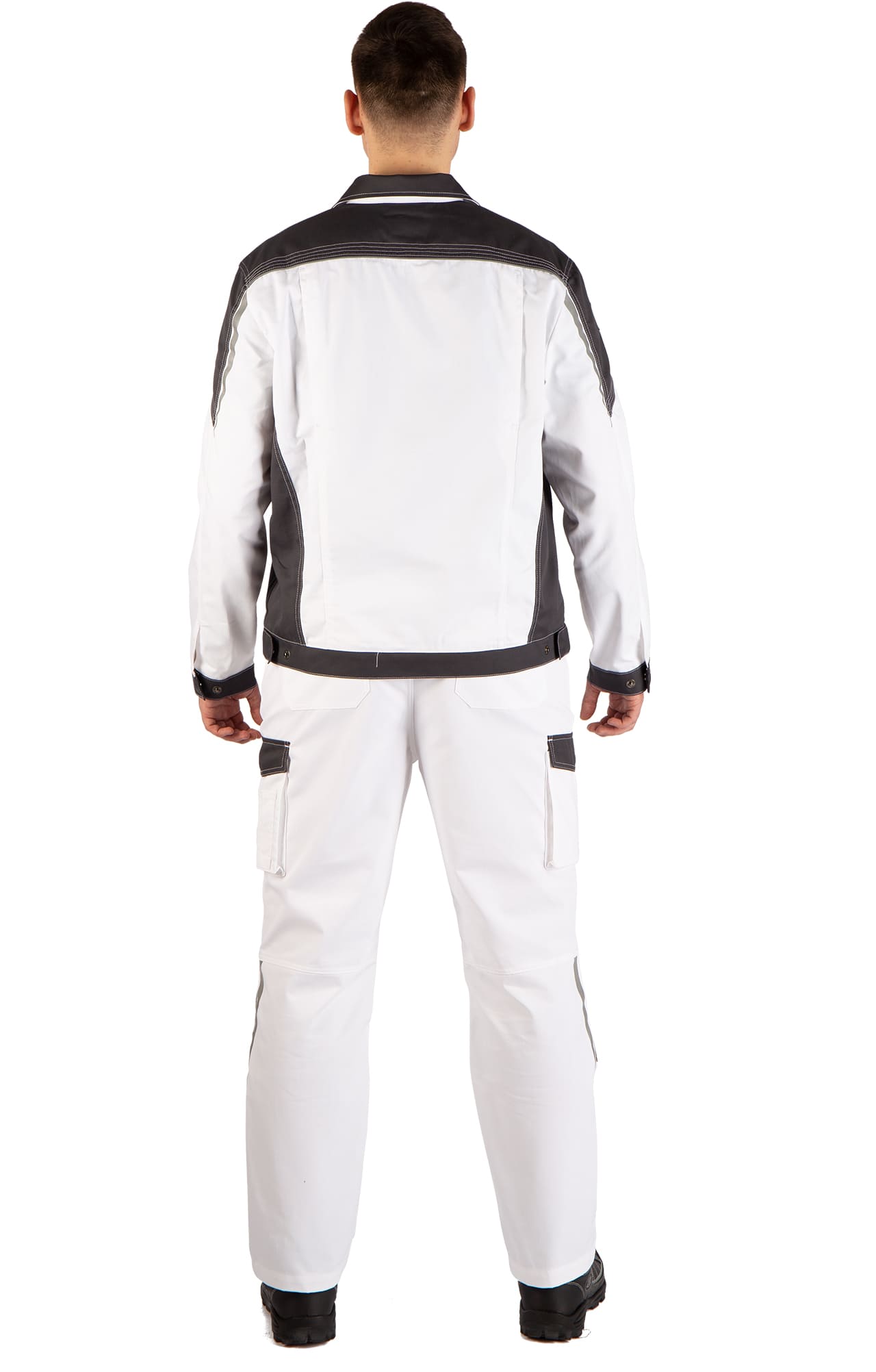 4974832 Костюм  NEW белый графит STATUS  Летняя спецодежда  размер 60-62/182-188  - Вид №18