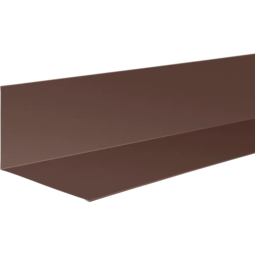 Планка примыкания нижняя 122x250x2000 мм 0.4 мм RAL 8017 коричневый 86778551 STLM-2154707 ВЕГА 