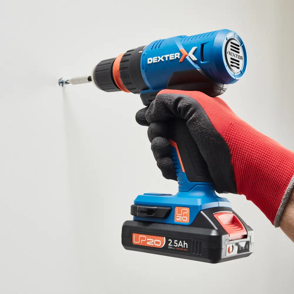 Дрель аккумуляторная Dexter 20VSD2-35RCA.1A, 20 В Li-ion 2.5 Ач 82253643 STLM-2114127  - Вид №11