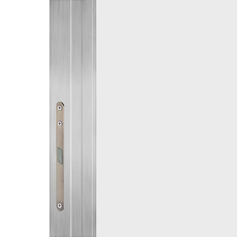 Дверь межкомнатная глухая обратного открывания Invisible 90x210 см левая алюминиевая кромка цвет белый с замком VELLDORIS STLM-2138150 - Вид №2