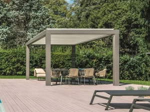 BT Group Отдельностоящая алюминиевая пергола с регулируемыми жалюзи Prestige