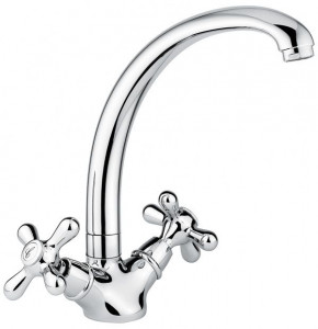 12717 SC Смеситель Deco Classic для кухни, цвет матовый хром-хром