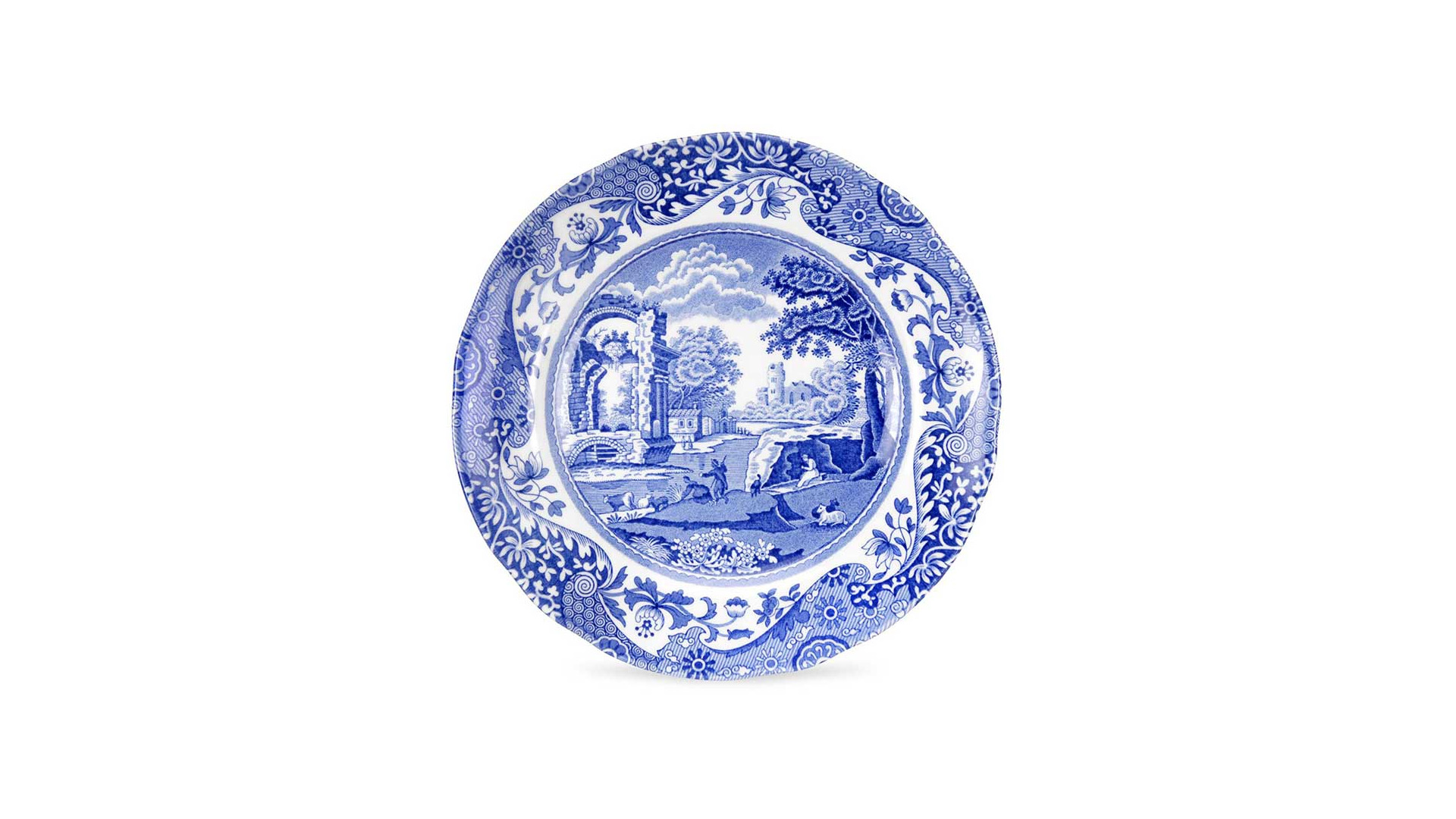 10669927 Spode Набор из 6 тарелок пирожковых Spode "Голубая Италия" 15см, п/к Фаянс  - Вид №1