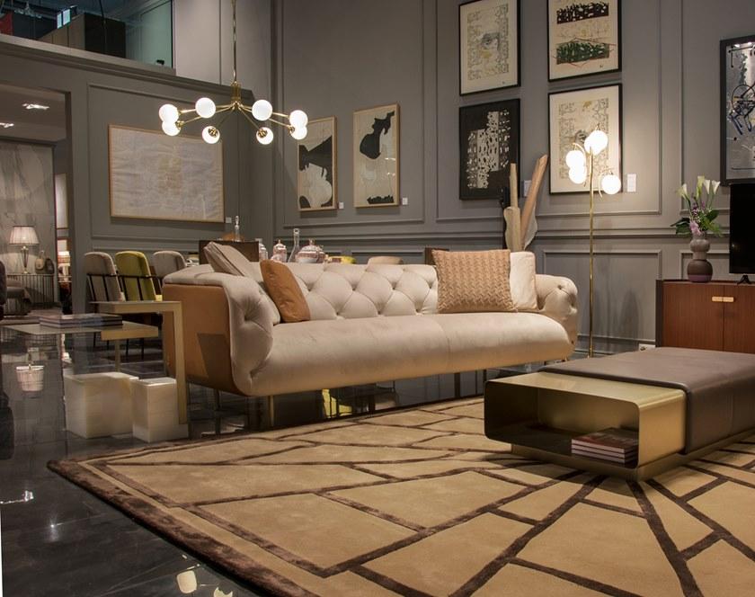 Formitalia Стеганый 3-местный бархатный диван Overseas sun-id-1429500 - Вид №2