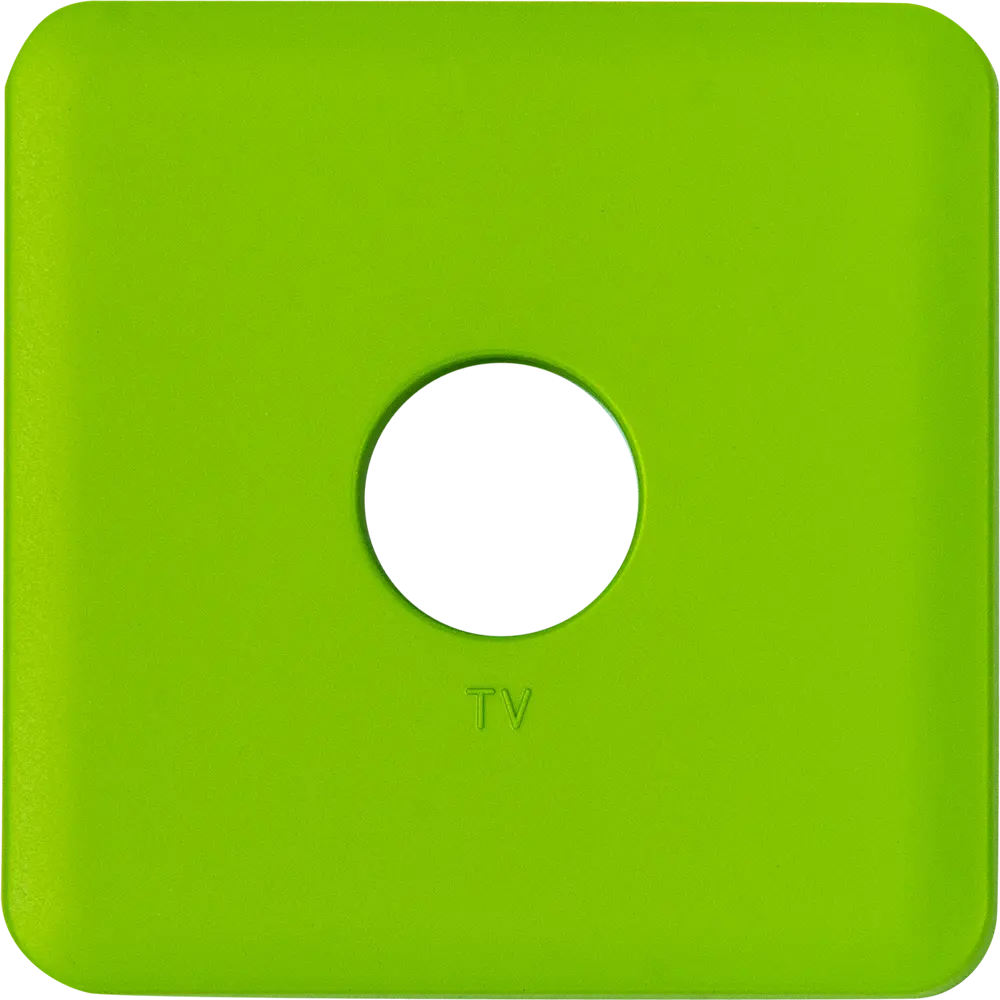 Накладка для ТВ-розетки Lexman Cosy, цвет зелёный STLM-2089861