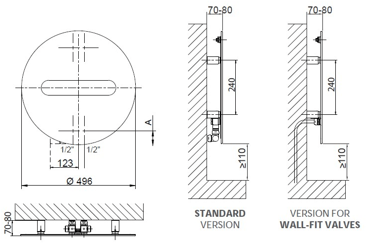 CORDIVARI Настенный модульный полотенцесушитель Extraslim sun-id-1428364 - Вид №7