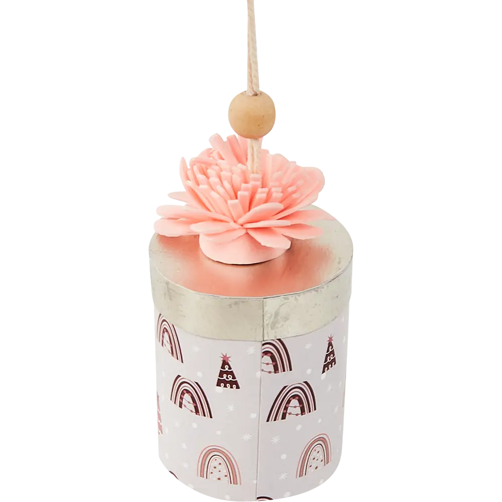 87036547 Елочная игрушка Коробка подарочная 10x5 цвет розовый STLM-0957520 Santreyd 