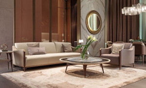 4-местный кожаный диван