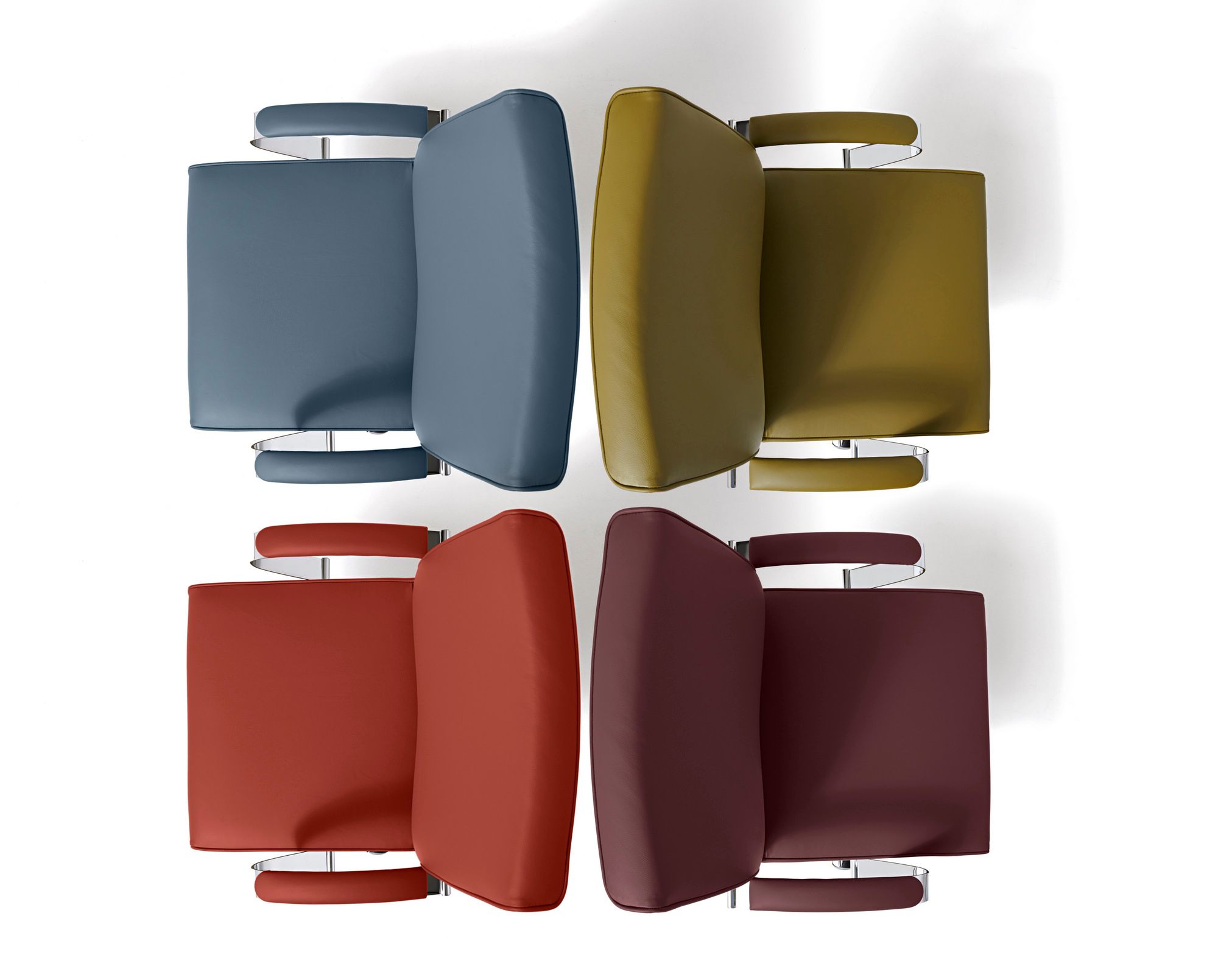 Кожаный офисный стул с подлокотниками с 5 спицами Diemme ARCH-00021090 - Вид №2