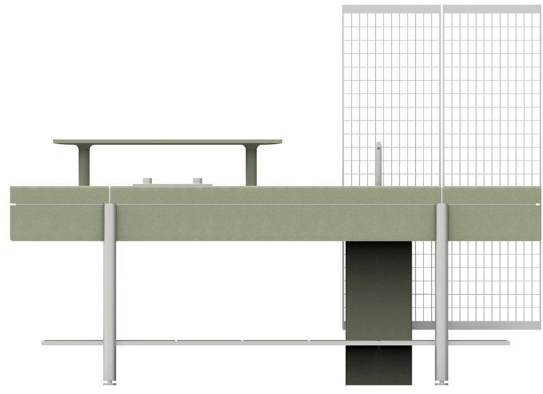 Elmar Отдельностоящий модуль со стальными и бетонными полками sun-id-1388379 - Вид №5