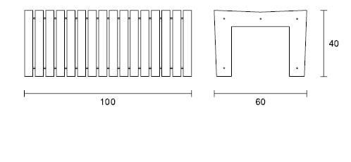Скамейка из армированного волокном бетона SIT Masterlayer ARCH-00133714 - Вид №3