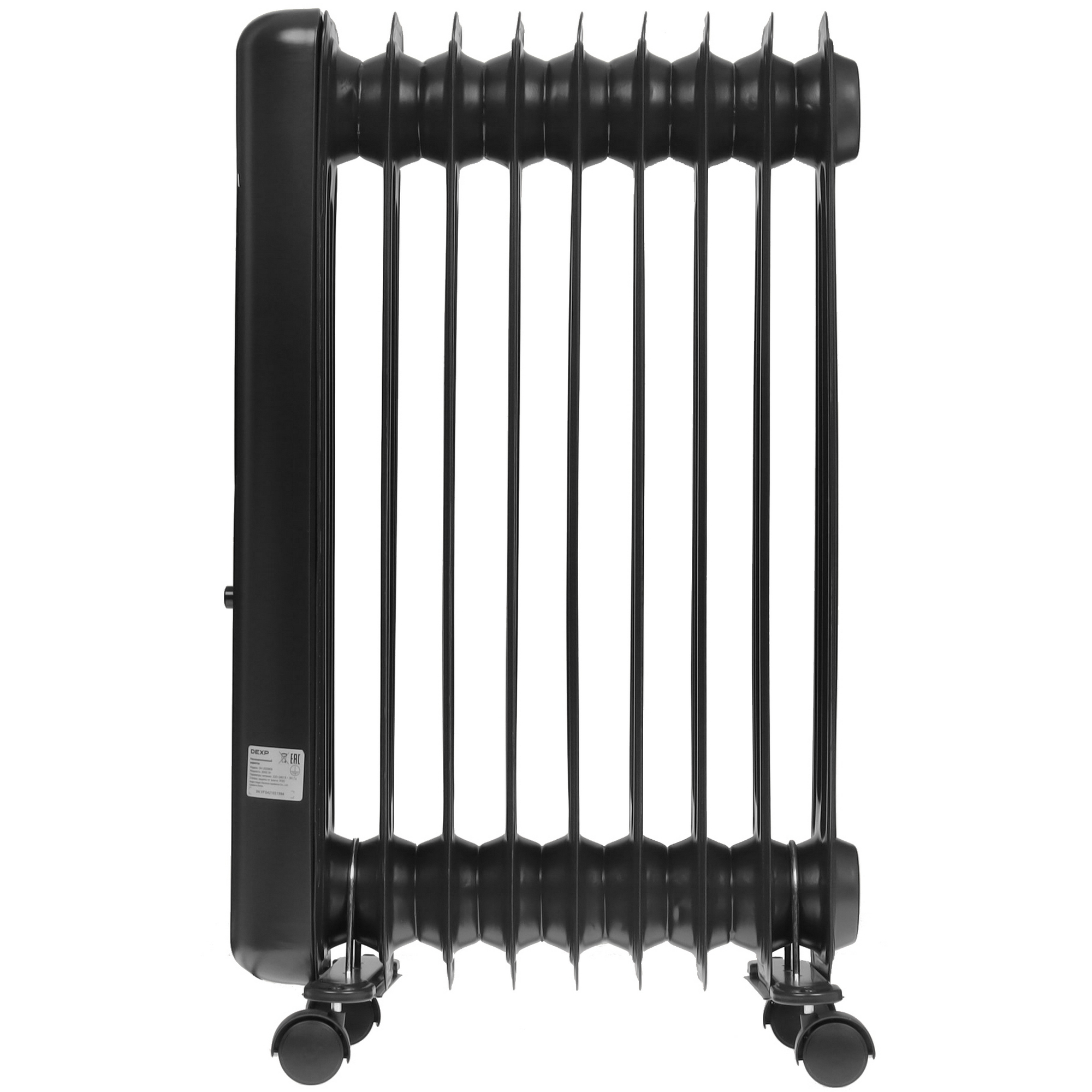 9106739 Масляный обогреватель DEXP OH-2009EB черный STDN-0055841 - Вид №2