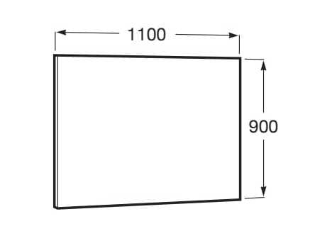Прямоугольное зеркало для ванной комнаты Roca ARCH-00055915 - Вид №27