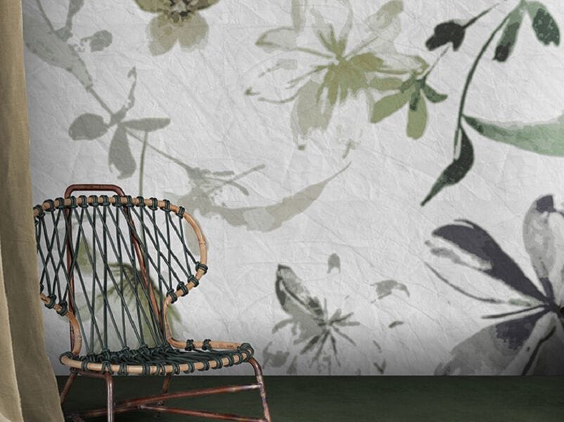 Обои с цветочными мотивами N.O.W. Edizioni CONCRETE / MISSING PETALS ARCH-00114949