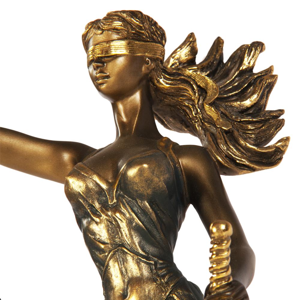 22416 Статуэтка Фемида 3 Бронза BOGACHO 4627138239520 - Вид №1