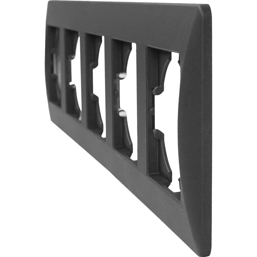 Рамка GUSI Electric Ugra для 5 розеток и выключателей в стиле графит 83865123 STLM-0045267 - Вид №2