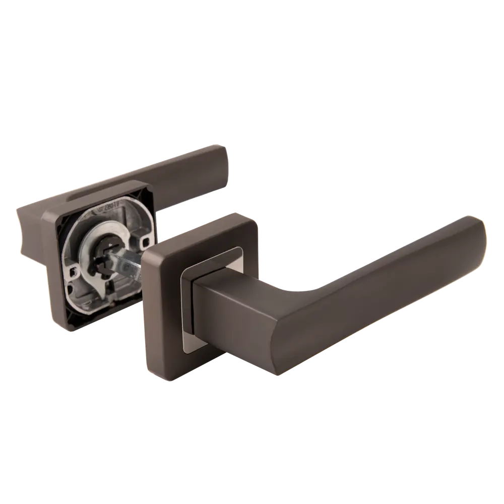 Дверные ручки Armex H-22110-A GRF комплект алюминий матовое покрытие цвет графит STLM-2096821