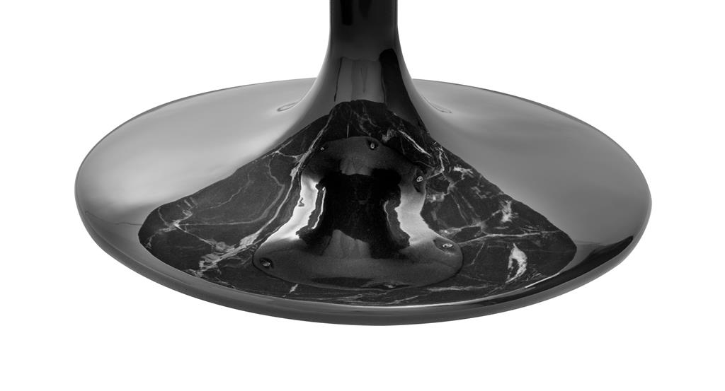 Приставной столик черный круглый с искусственным мрамором 55 см Parme от Eichholtz EICHHOLTZ  242645 Черный  - Вид №3