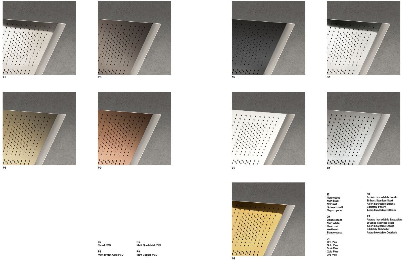 Душевая головка из нержавеющей стали с 2 струями Fantini Rubinetti Acquafit ARCH-00030727 - Вид №2